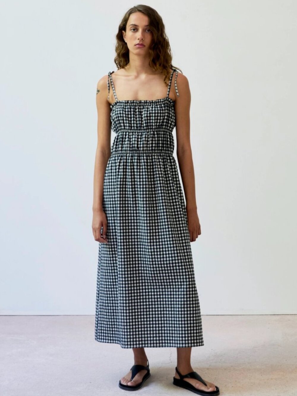 Diarte, Cece gingham dress, size small, pre-rental with tags